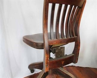 Antique Swivel Desk Chair