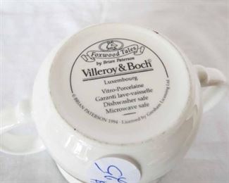 Back View.. Villeroy & Boch   Foxwood Tales