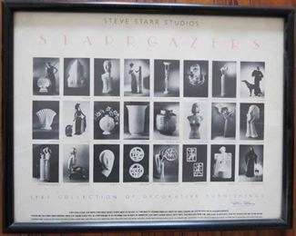 $50.00 Autographed Steve Starr Studios Stargazers.. 18" x 23" Framed