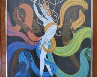 $275.00  1968 Erte Lyric Opera Poster..                                          24" x 32" Framed