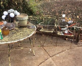 iron patio set