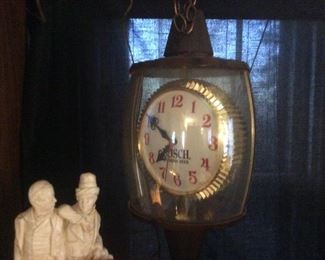 Great hanging Busch beer light.