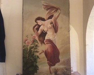 large oil on canvas painting. 1923. By and st.louis artist Very unique