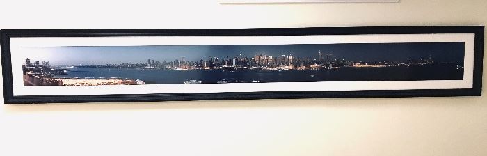 $350 - Very large NEW YORK panoramic skyline photo.  94" L x 14" H.  