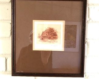 $50 - Gilberto Zuniga framed print.  11.75" W x 12.75" H.  