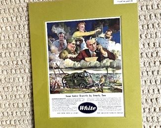 $30 - Vintage advertising poster.   14" W x 18" H.  
