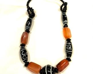 $28 Beaded necklace.  Size: 20.5"L