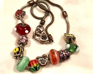 $35 Beaded charm necklace 