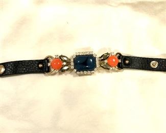 $22 Leather bracelet.  8"L