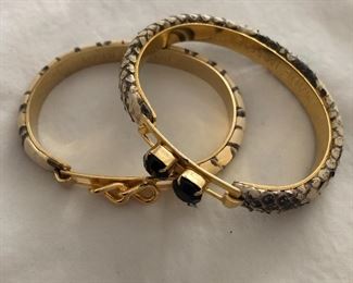 $30 Made in Italy bangle bracelets.  Diam: 2.5"