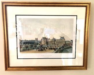 $95 - Luxembourg Palace framed print.  22" W x 18" H.  