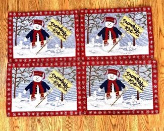$20 - Set of 4 Christmas placemats. Each 18" x 13".