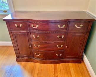 $275 - Vintage chest of drawers with two cabinets.  50" W, 19" D, 35" H. 