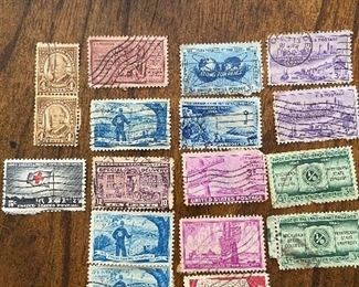 Additional photo of stamps that go with the stamp album.