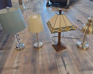 Desk Top and Side Table Lamp Lot