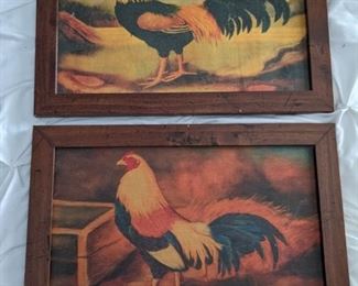 French Roosters Art by Alexandra Churchill