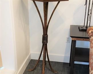 Hand crafted iron tall table