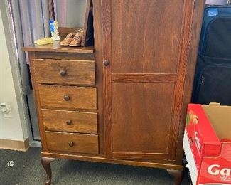 Vntage armoire with drawers