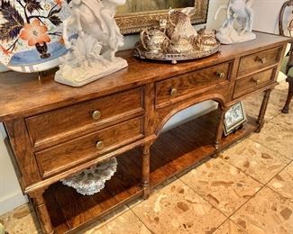 Room view - all items for sale priced separately - $595 - Century 5 drawer breakfront  33" H x 76" W x 17" D