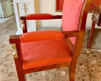 $1400 Pair; Empire Armchair #2; detail