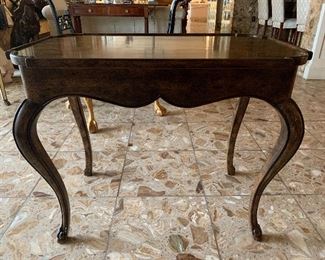 $250; Louis XV Style occasional table; 27" H x 34.5" W x 21" D, 
