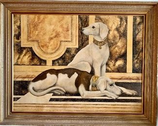 $900; William Skilling (American 1862-1964);  giclee; Framed 45" H x 57" W