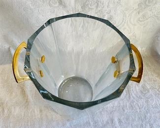$300 - Baccarat Crystal Champagne Bucket; 9" H x 7,5" W