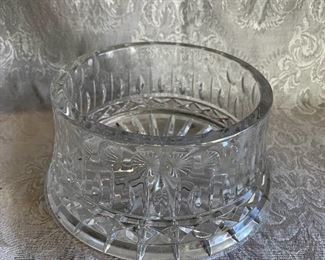 $60 Each; 2 Available; Crystal Wine Coasters; 3" H, 6.5" at base