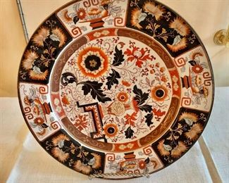 $70 - A. Bros. Real china ironstone Imari style plate; 10.5" diameter