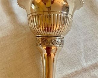 $25 - Silverplate strainer funnel; 6” H x 4” W