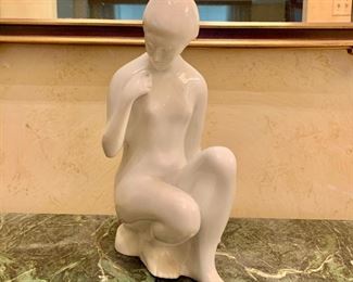 $75 - Royal Dux Czechoslovakia female figural; 10.5" H x 6" W