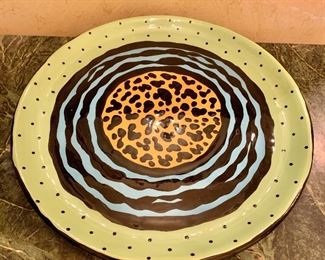 $45; 14" Studio art platter