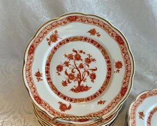 $80; Haviland Limoges 'Tehran' (10) Salad Plates, 7.5"; As is, one small chip in one