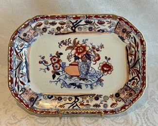 $25; Mason's Ironstone Small Platter, 8" x 10.5"