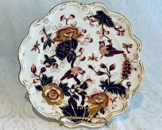 $30 - (1) Coalport 'Hong Kong' Scalloped Plate, 9" diameter