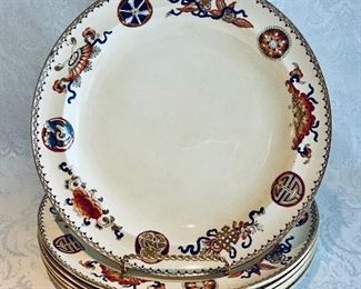 $120 - (6) Rd. Briggs Mfg. Dinner Plates, 10"