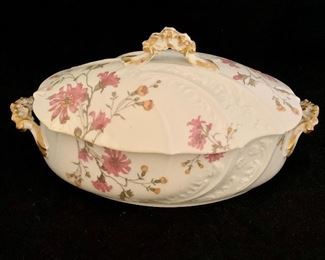 $45 - M. Redon Limoges Covered Dish, 11" x 6" x 3" H  