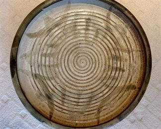 $150 - Large Ceramic Centerpiece Platter, 20.5" diameter, 2.5" H