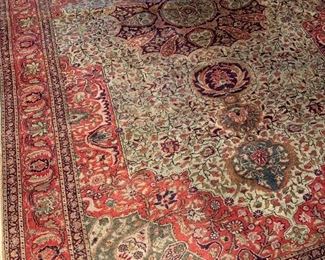 $895; Handwoven Persian rug; various repairs;  6'3" x 9'6"