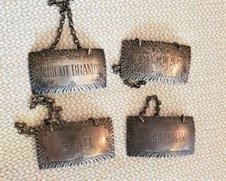 $100 - Williamsburg Restoration Stieff liquor tags, each 1” x 2”