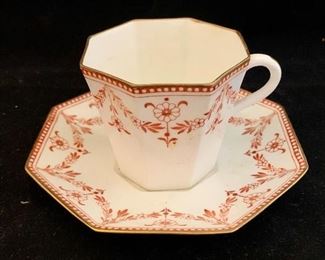 $20; Wedgewood octagonal teacup an saucer 