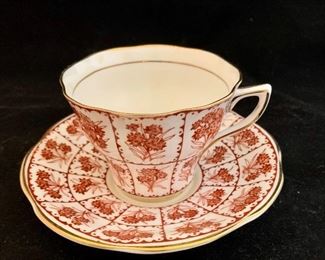 $20; Rosina bone chine teacup & 2 saucers
