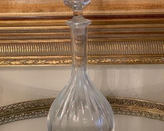 $90; Baccarat Crystal Decanter, good condition; 15" H x 4.5" W