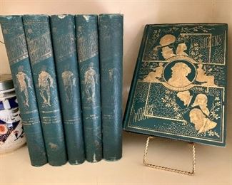 $40; Six volumes; Works of Charles Dickens, Colliers Unabridged Edition Volumes I through VI. 
