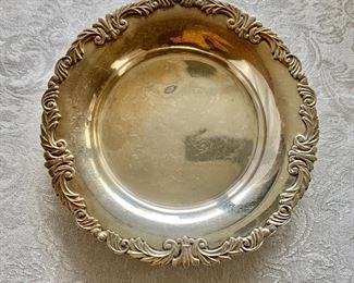 $65 - Sterling wine coaster - 5.25"D