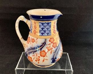 $40 - Imari pitcher - 3.75"H - AS IS - small chip