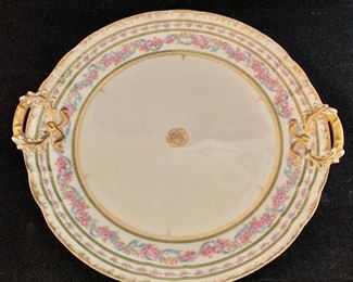 $45 - GOA Limoges serving platter with handles - 13"D