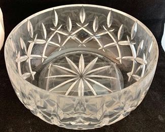 $45 - Crystal Bowl; unsigned - 9"D