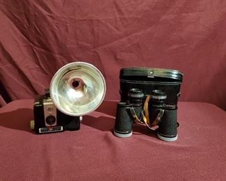 Brownie Camera and Tasco Binoculars