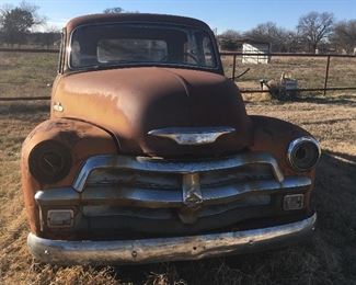 one old chevy truck
